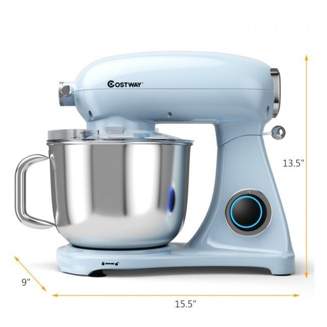 7 Quart 800W 6-Speed Electric Tilt-Head Food Stand Mixer - navy 7 Quart 800W 6-Speed Electric Tilt-Head Food Stand Mixer - navy