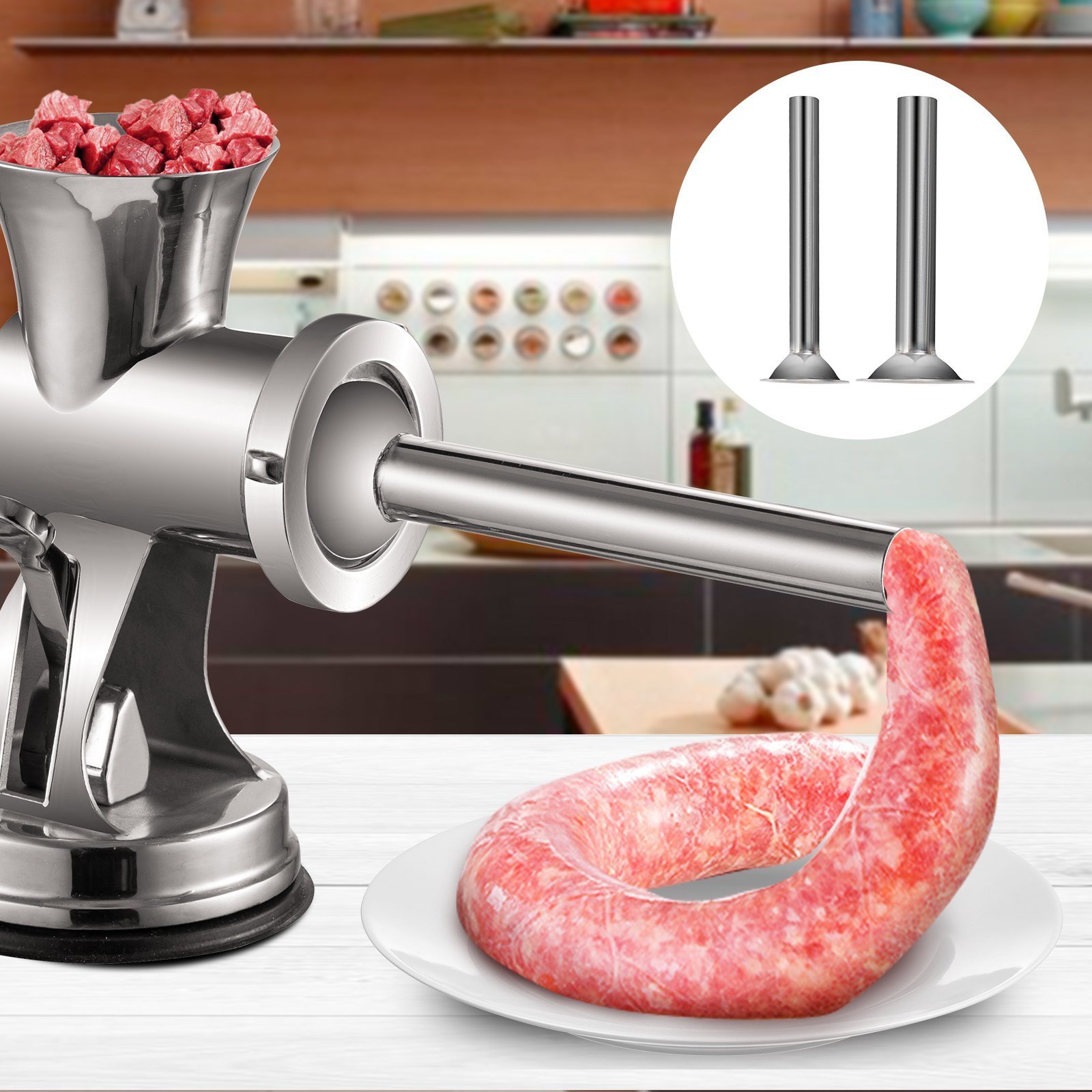 Multifunctional Crank Meat Grinder Manual 304 Stainless Steel Hand Operated Meat Grinder Multifunctional Crank Meat Grinder Manual 304 Stainless Steel Hand Operated Meat Grinder